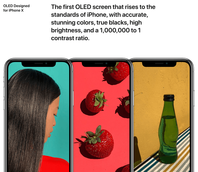 iPhone X launch page, November 2017
